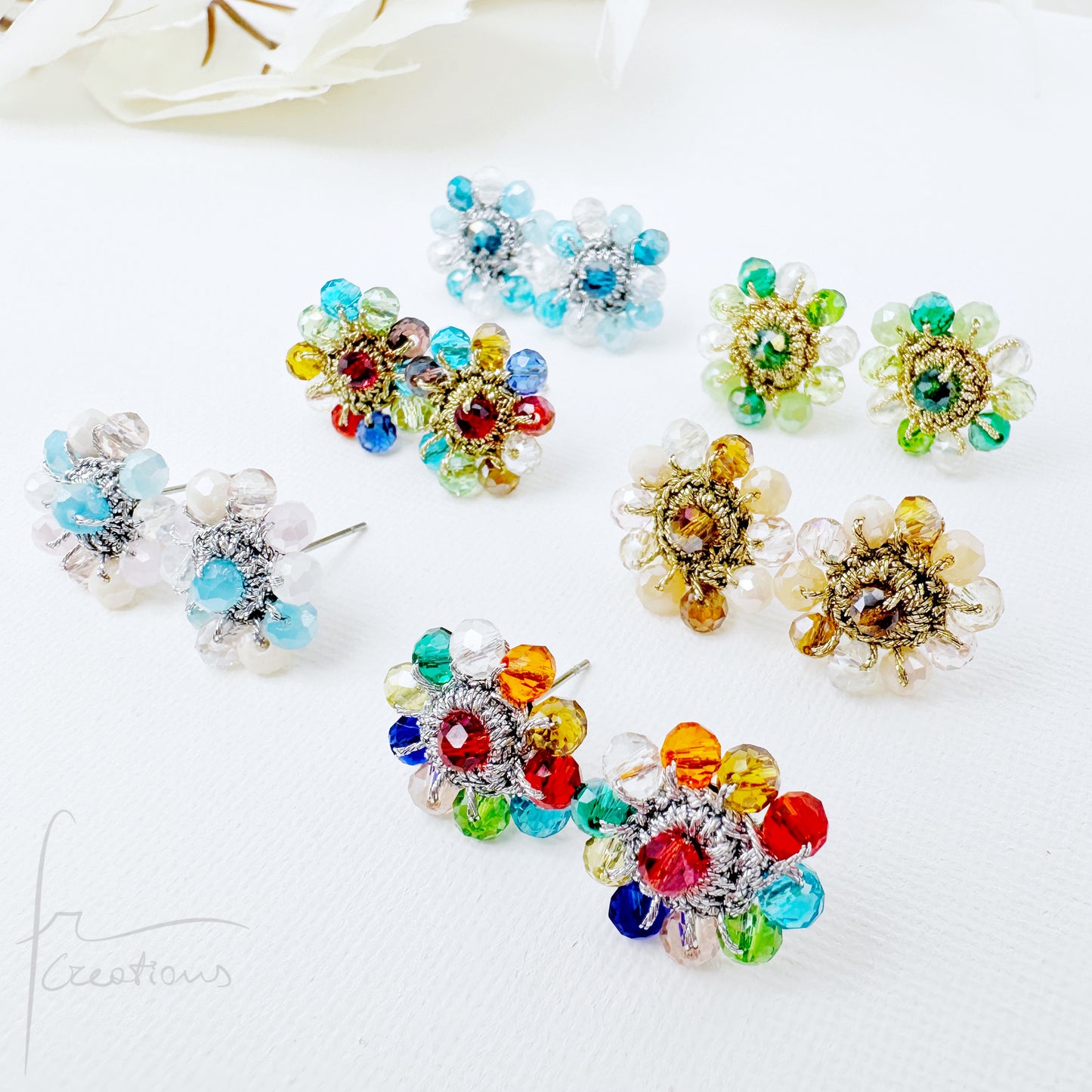 Mini Blumen multicolor earrings (more shades)