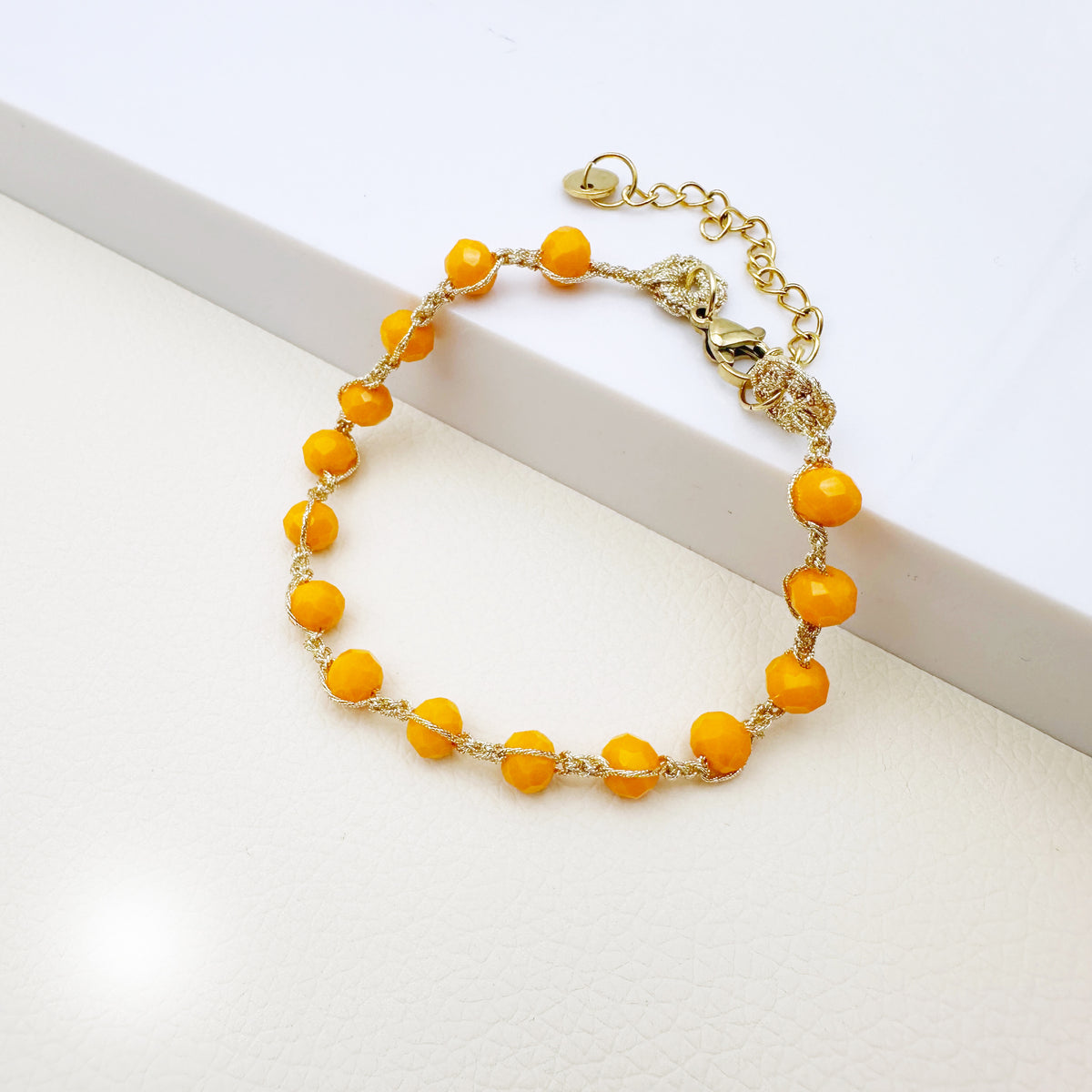 Bracciale uncinetto e cristalli Febe