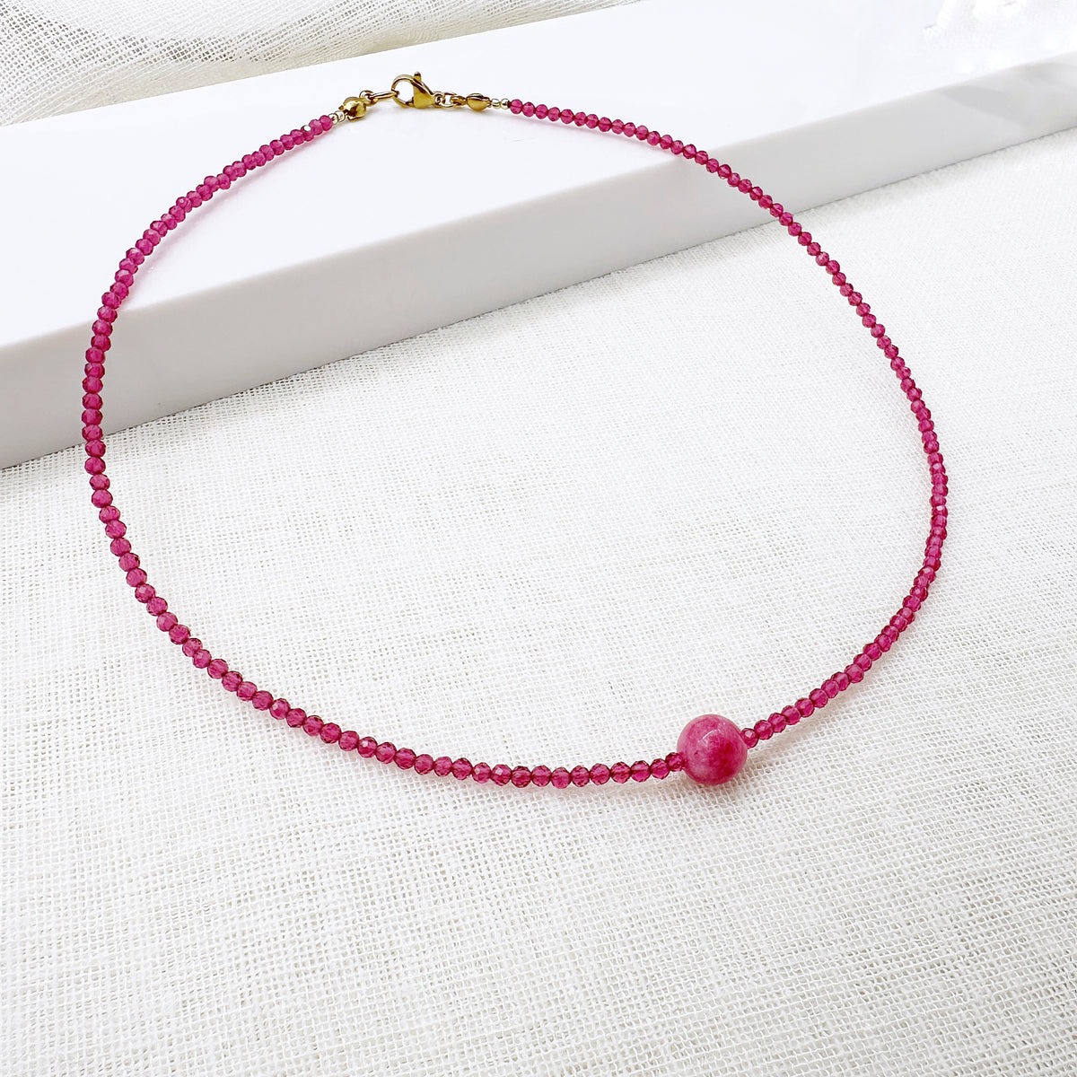 Collana Girocollo Astra con Cubic Zirconia e Pietre Naturali