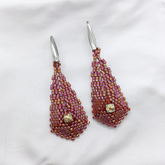 Orecchini Petali con Cristalli Austriaci Originali