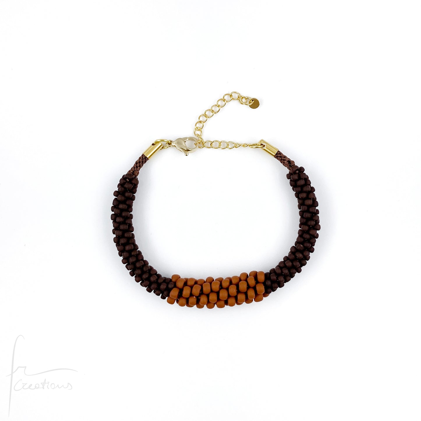 Bracciali semirigidi Snake Duo intrecciati a mano con perline