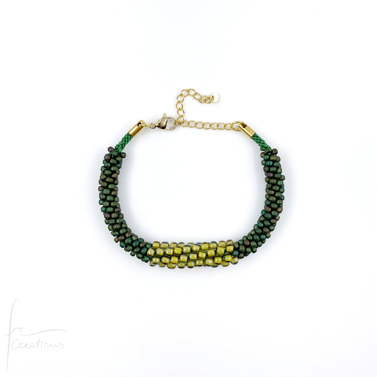 Bracciali semirigidi Snake Duo intrecciati a mano con perline