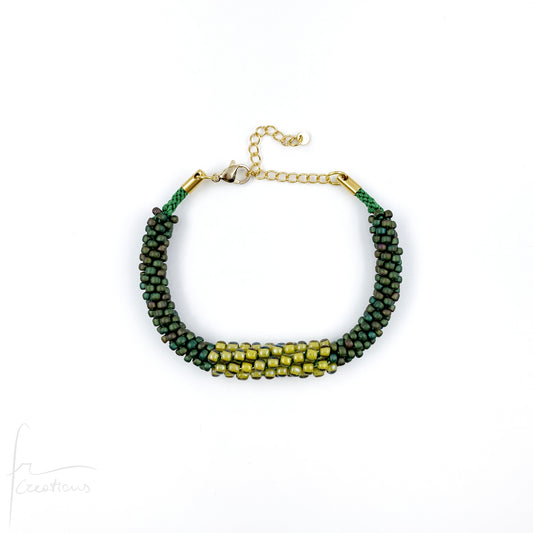 Bracciali semirigidi Snake Duo intrecciati a mano con perline