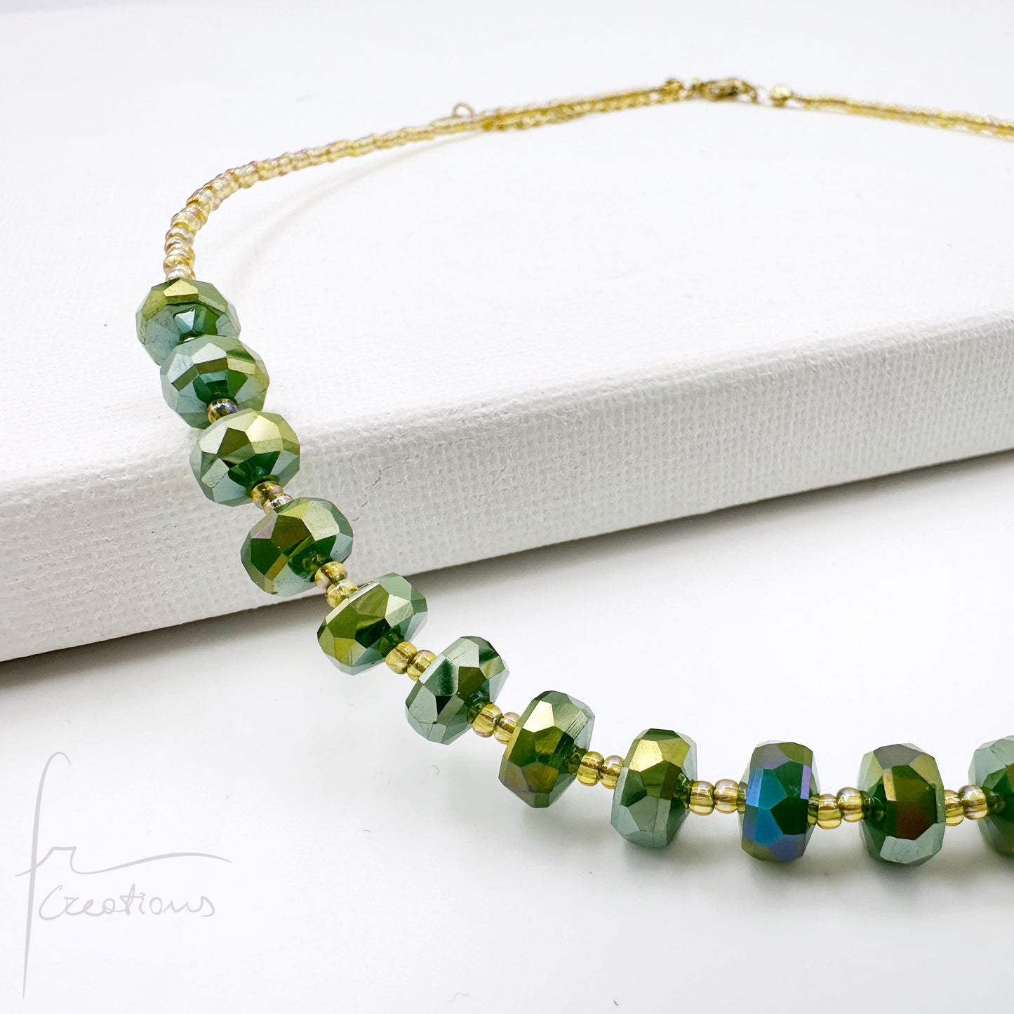 Collana girocollo Woods perline e cristalli