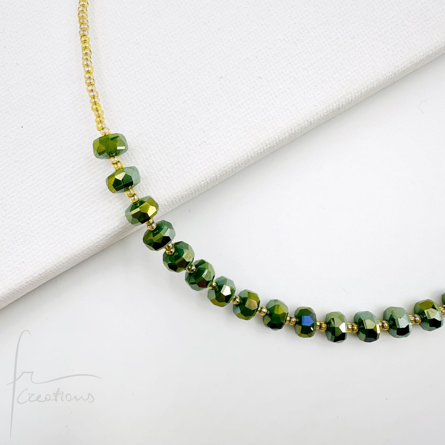 Collana girocollo Woods perline e cristalli