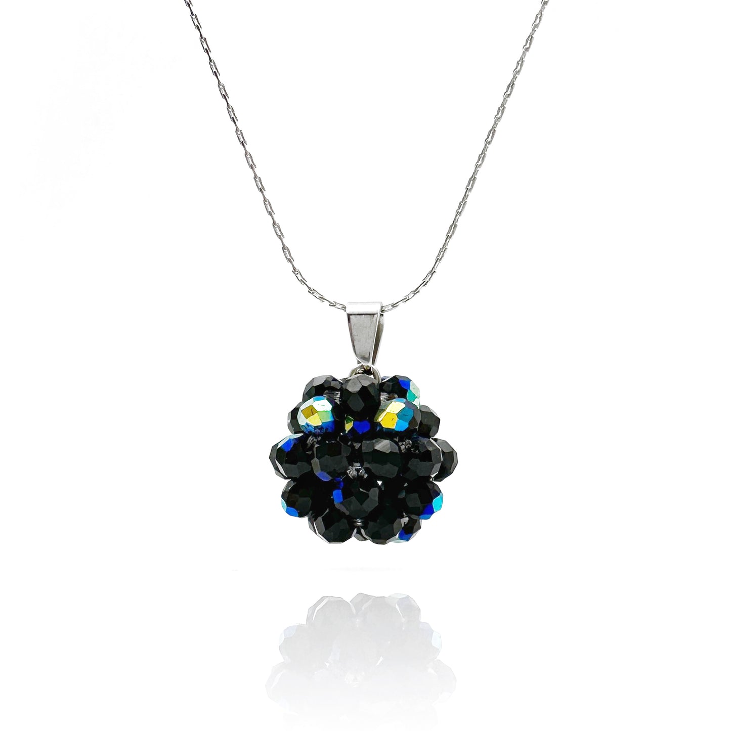 Collana girocollo Bold Estel con cristalli cuciti in tessitura