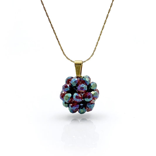 Collana girocollo Bold Estel con cristalli cuciti in tessitura