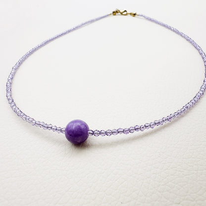 Collana Girocollo Astra con Cubic Zirconia e Pietre Naturali