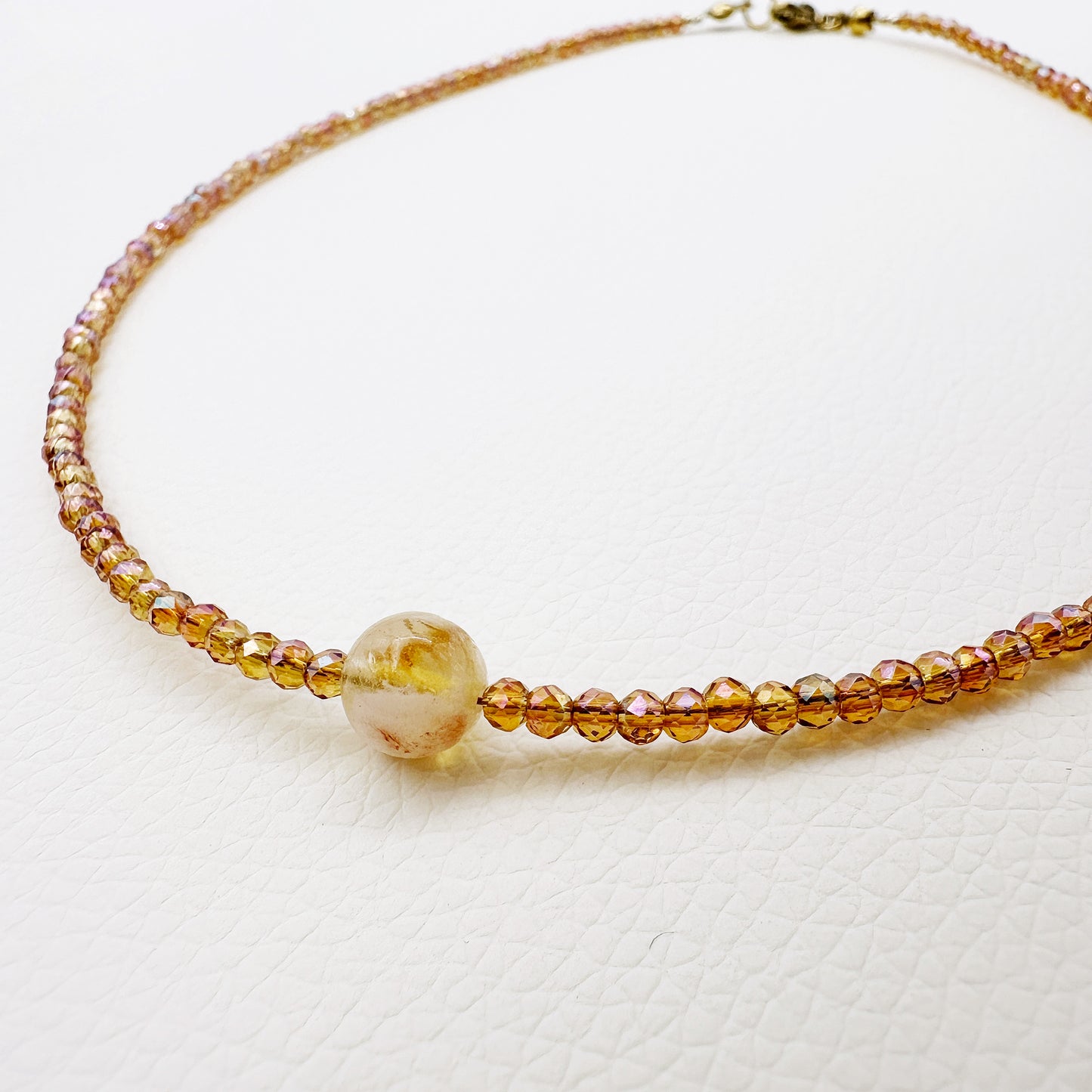 Collana Girocollo Astra con Cubic Zirconia e Pietre Naturali