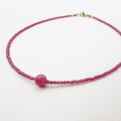 Collana Girocollo Astra con Cubic Zirconia e Pietre Naturali