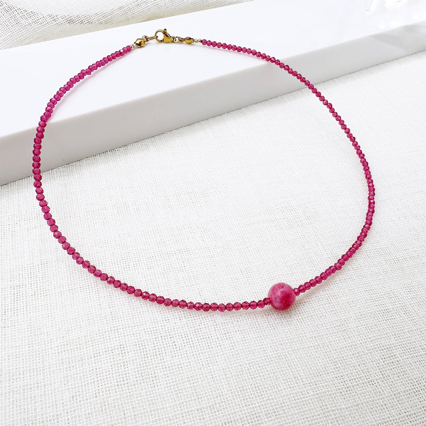 Collana Girocollo Astra con Cubic Zirconia e Pietre Naturali