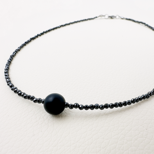 Collana Girocollo Astra con Cubic Zirconia e Pietre Naturali