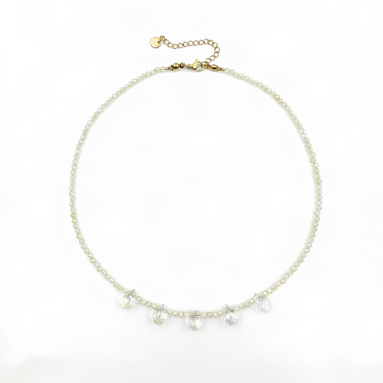 Collana girocollo Dew con cubic zirconia e  cristalli di Swarovski