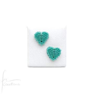 Boucles D'oreilles Perles Miyuki - Modèle 'Picasso' - Fait Main - Argent 925 - Neuf Avec étiquettes