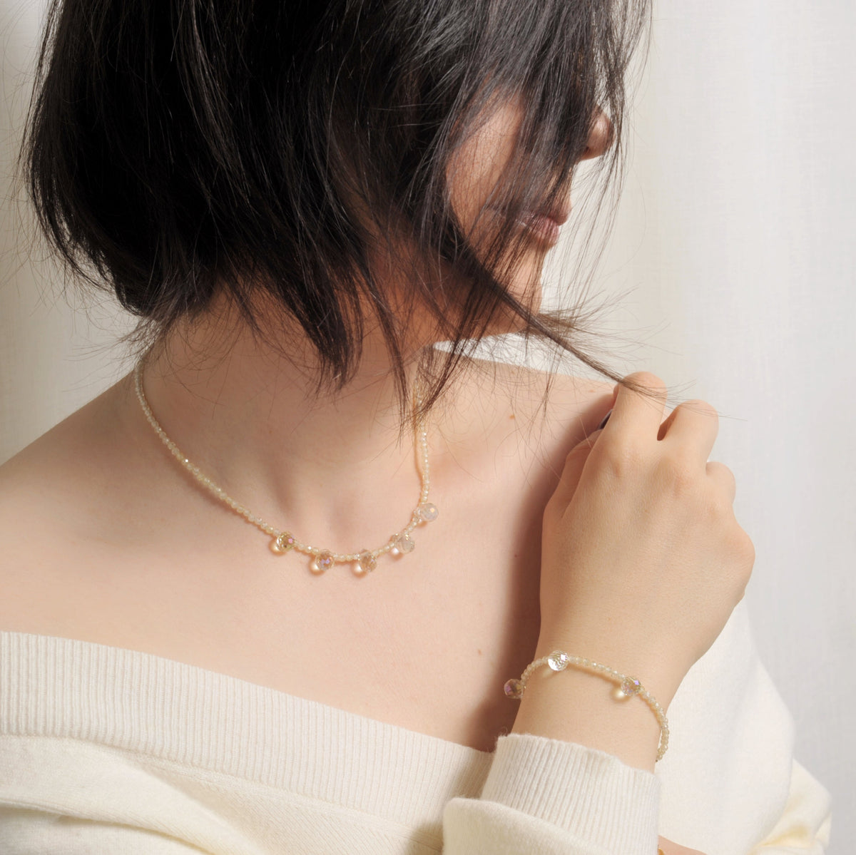 Bracciale Dew  con cubic zirconia e cristalli di Swarovski