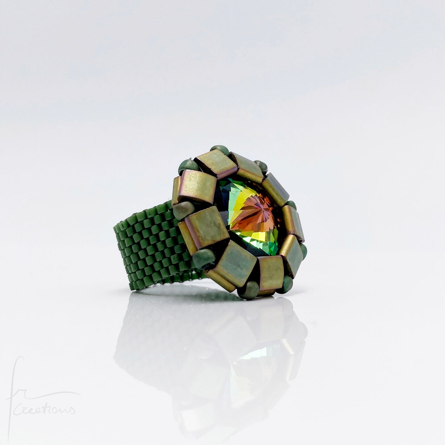 Anello con Swarovski (vari colori) - effeerrecreations