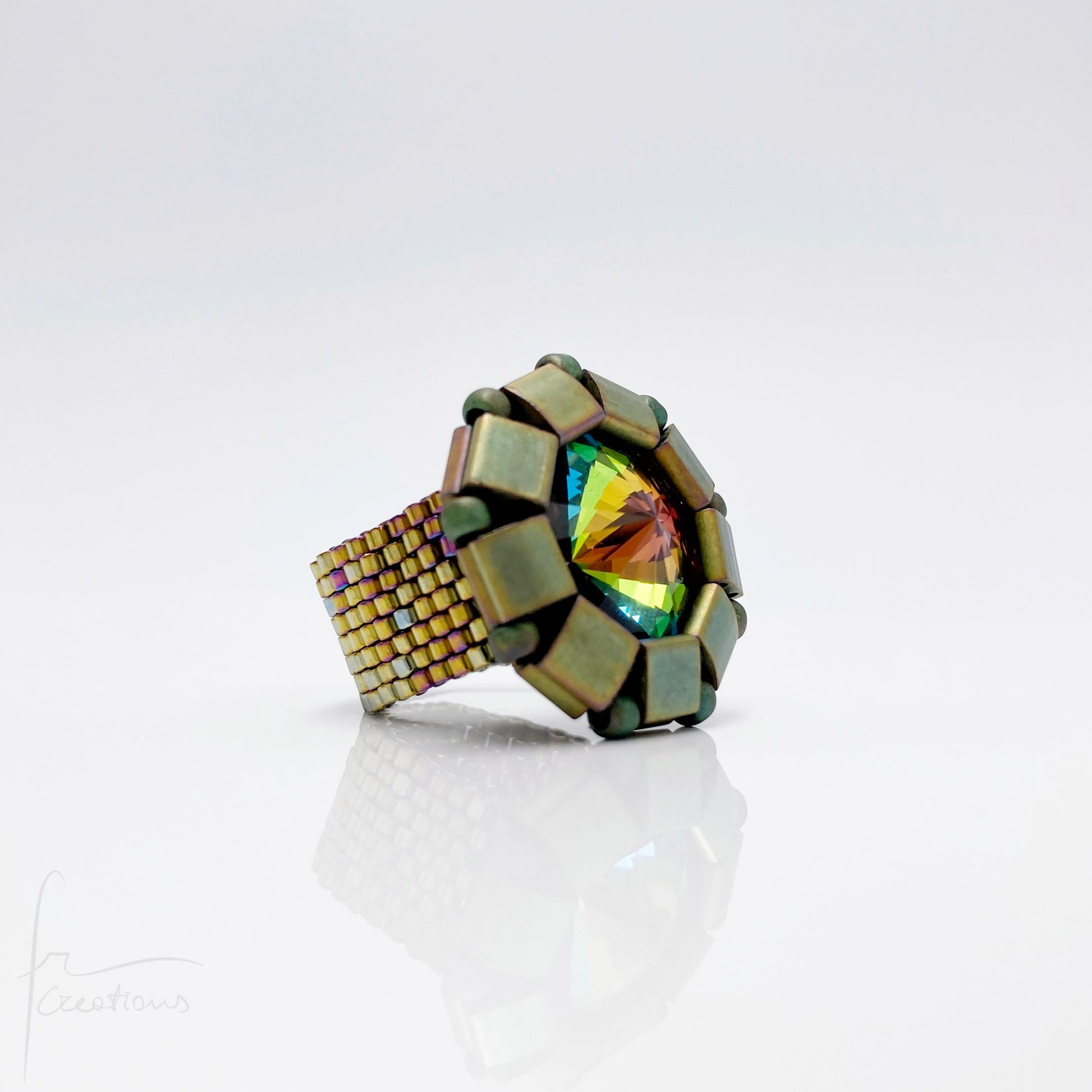 Anello con Swarovski (vari colori) - effeerrecreations