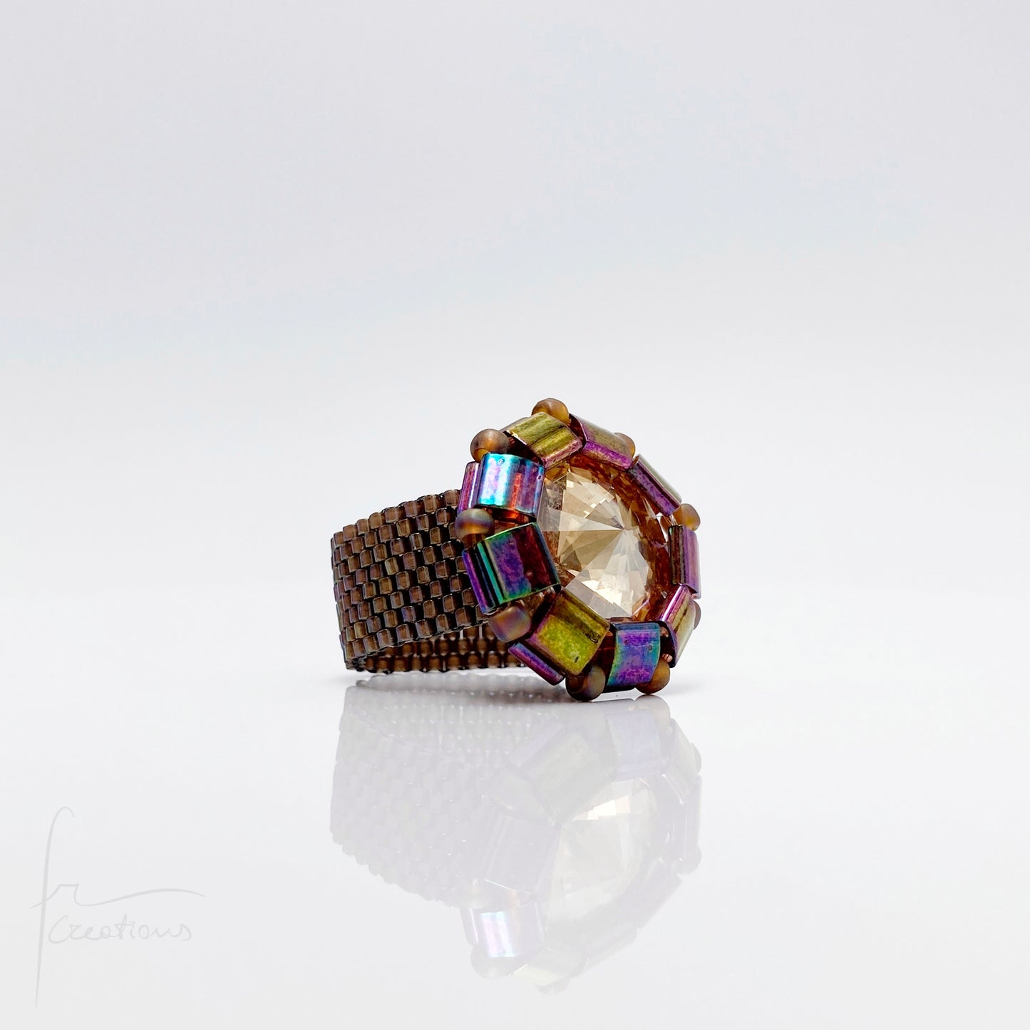 Anello con Swarovski (vari colori) - effeerrecreations